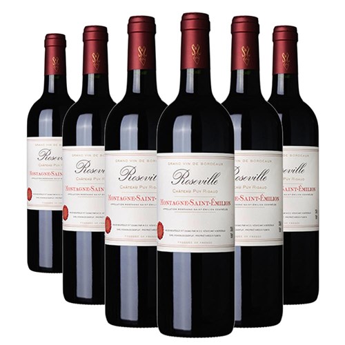 Case of 6 Roseville Bordeaux 75cl Red Wine
